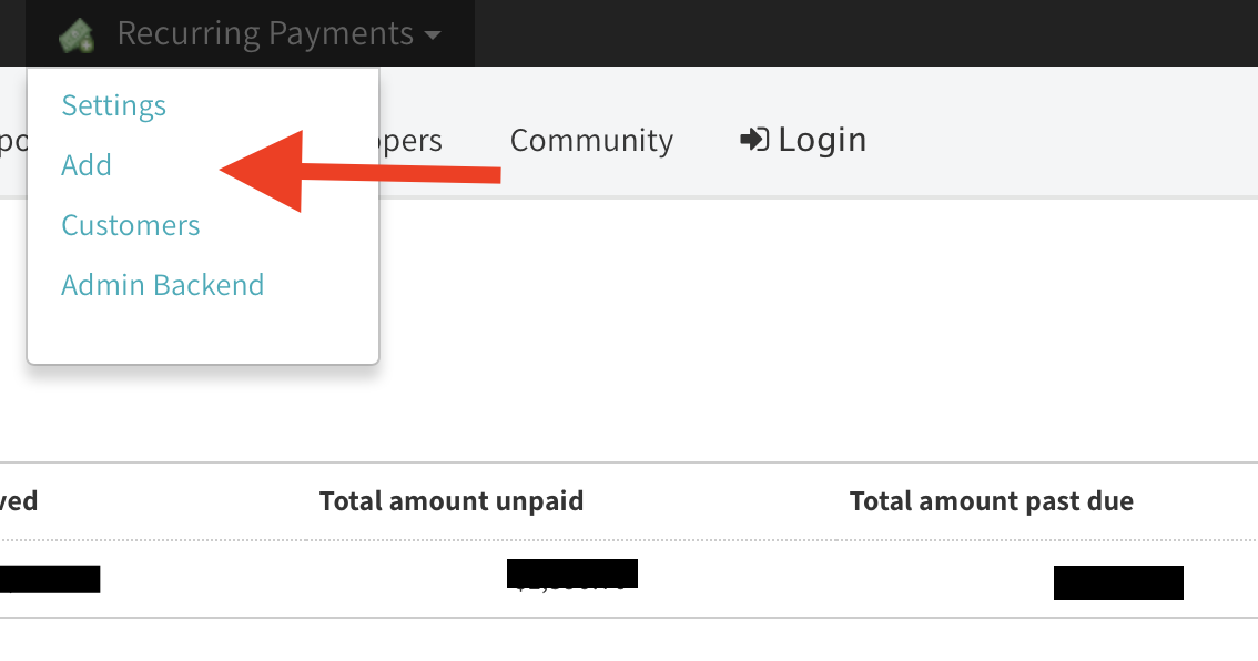Recurring Payments Add screenshot 