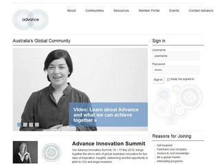 Advance - Australia's Global Community - Tendenci Website