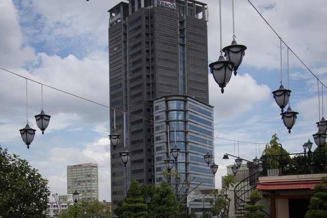 View of Downtown Saigon from the Rex Hotel Rooftop Patio