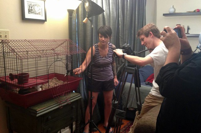 Behind the Scenes of Tendenci's Guinea Pig Ad - Getting the Shot