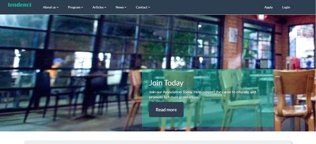 Responsive Tendenci Open Source  Demo  built for Non-Profits and Associations.