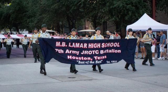 Welcome Home Parade for US Soldiers Returning from Iraq Downtown Houston