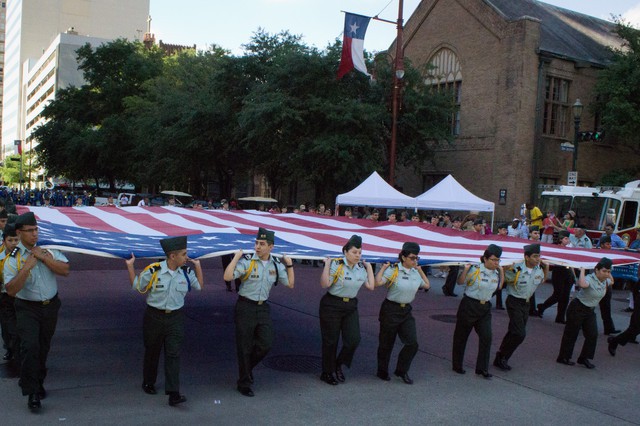 Welcome Home Parade for US Soldiers Returning from Iraq Downtown Houston