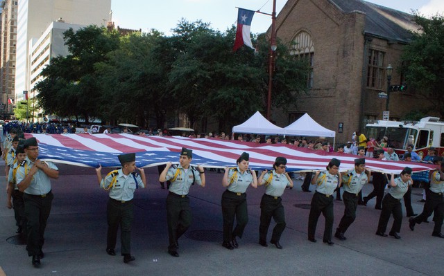 Welcome Home Parade for US Soldiers Returning from Iraq Downtown Houston