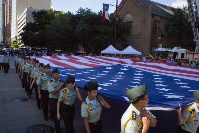 Welcome Home Parade for US Soldiers Returning from Iraq Downtown Houston