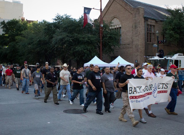 Welcome Home Parade for US Soldiers Returning from Iraq Downtown Houston