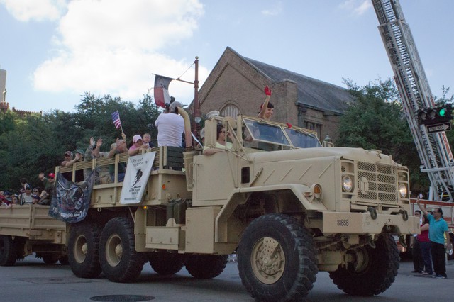 Welcome Home Parade for US Soldiers Returning from Iraq Downtown Houston