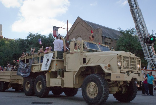 Welcome Home Parade for US Soldiers Returning from Iraq Downtown Houston