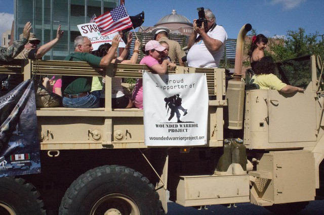 Welcome Home Parade for US Soldiers Returning from Iraq Downtown Houston