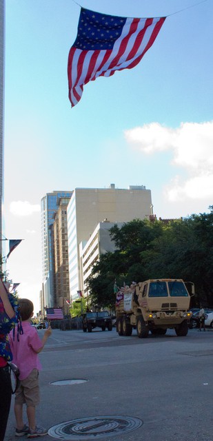 Welcome Home Parade for US Soldiers Returning from Iraq Downtown Houston