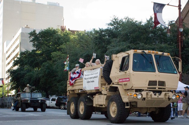 Welcome Home Parade for US Soldiers Returning from Iraq Downtown Houston