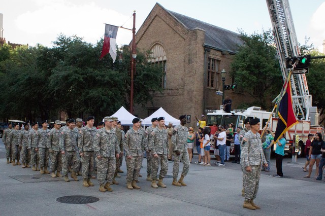 Welcome Home Parade for US Soldiers Returning from Iraq Downtown Houston