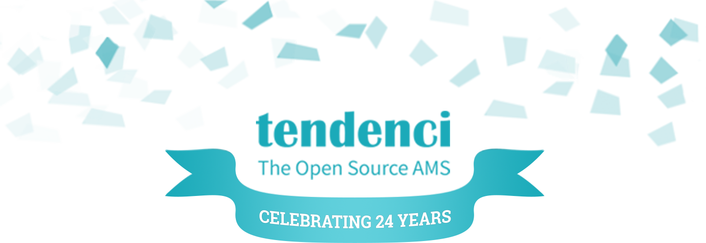 Tendenci Graphic Image Banner Celebrating 24 Years