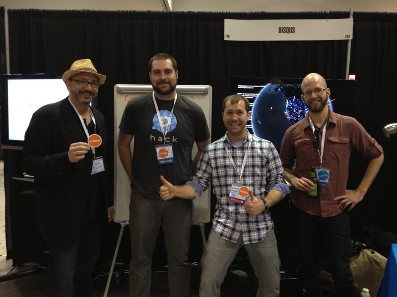 Disqus Team at PyCon 2013 in Santa Clara California