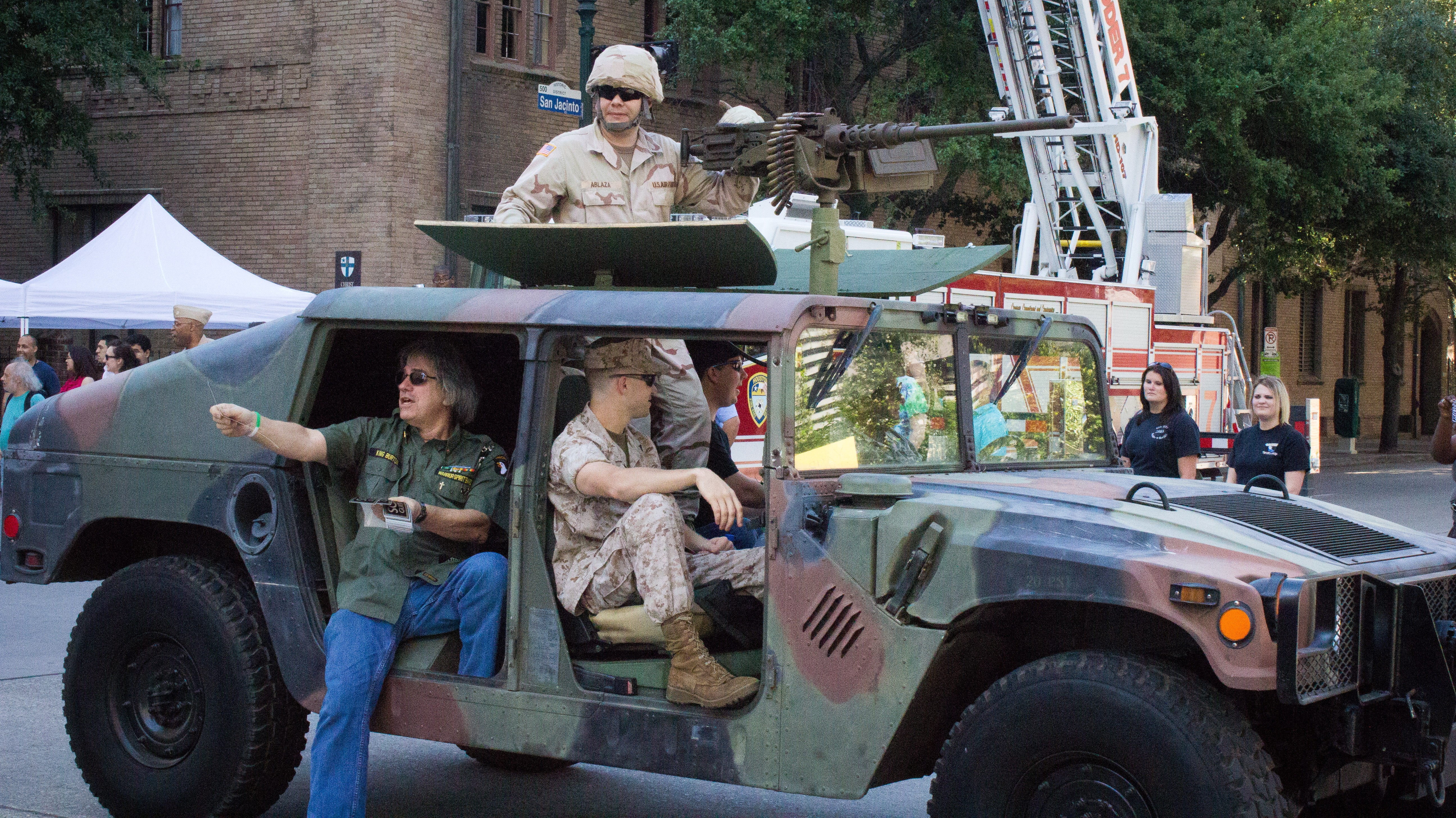 Welcome Home Parade for US Soldiers Returning from Iraq Downtown Houston